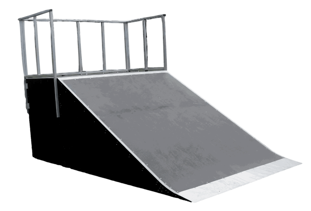 Skateboard bank ramp
