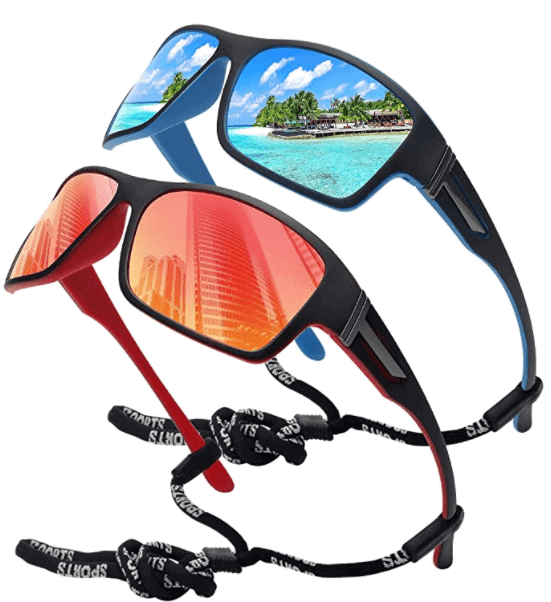 STORYCOAST Polarized Sports Sunglasses for Men Women Unbreakable Frame