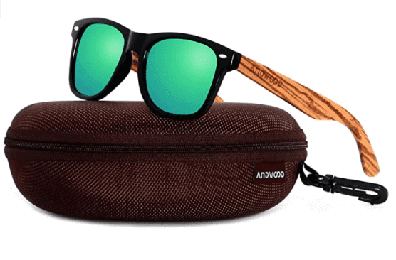 Wood Sunglasses Polarized for Men Women – Uv Protection Wooden Bamboo Frame Mirrored Sunglasses Shady Rays Blenders and wood